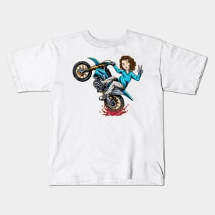 Peace Rider Motocross Kids T-Shirt